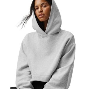 ALO Yoga Bae hoodie heather grey